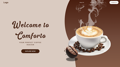 Coffee Hero Section Design Concept cafe cafe website coffee shop design hero design hero section inspiration ui