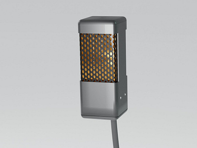 Ribbon Microphone Prototype 3d modeling 3d printing blender product design