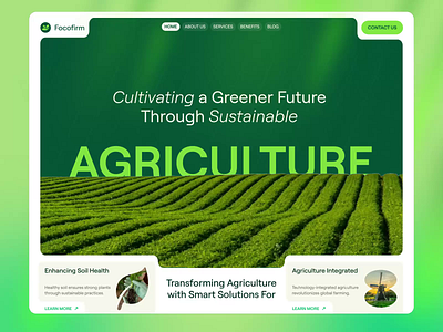 Sustainable Agriculture Website Design | Focofarm agricultural technology agriculture design design agency farm management farming figma design focotik green future organic farming product design smart farming sustainable agriculture sustainable development sustainable project ui design ui ux webdesign website website design