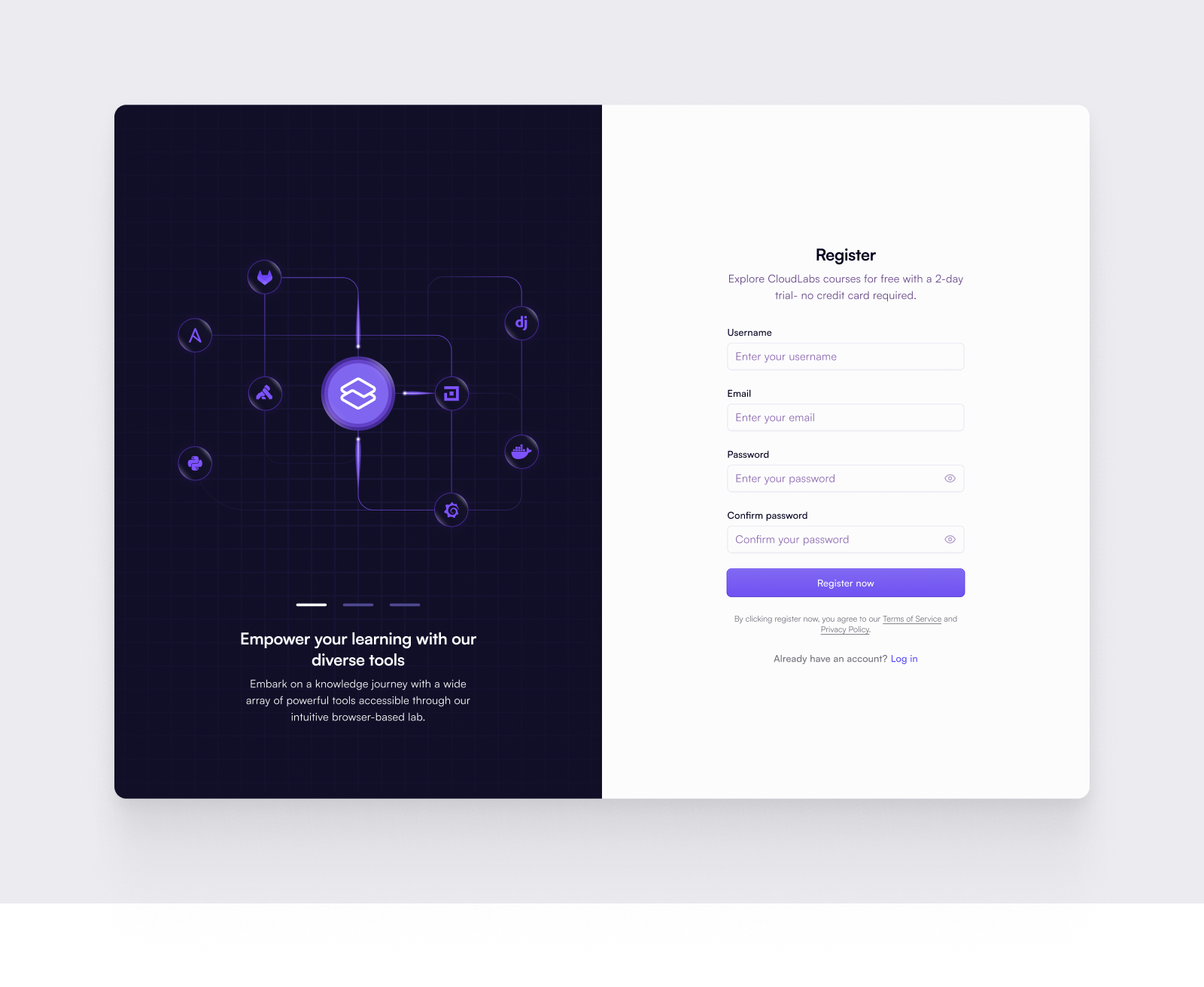 Signup/Register form for SaaS Product clean ui form login form product design saas product signup form uiux user interface
