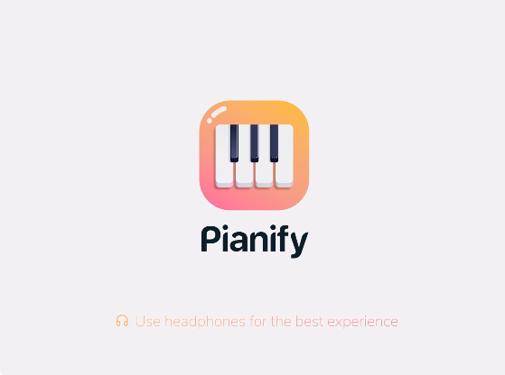 Piano App Splash Screen animation app graphic design illustration interface layout motion graphics ui uiux