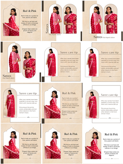 Minimal Ethnic wear poster Designs. graphic design minimal designs saree