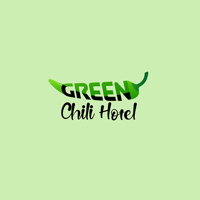 Green Chili Hotel ( Hotel and Cafe Logo) 3d branding design foodie graphic design greenchilli holiday hotel logo nature resort restaurant travel travelgram ui