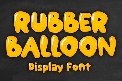 Rubber Balloon Font cartoon comic design display font font font design graphic graphic design hand drawn font hand drawn type hand lettering handwritten headline lettering logotype text type design typeface typeface design typography