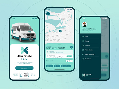 Abu Dhabi Link — Public transit App abu dhabi app application book booking delivery design dubai graphic design gulf inteface mobile on demand public redesign transit transportation uae ui uiux