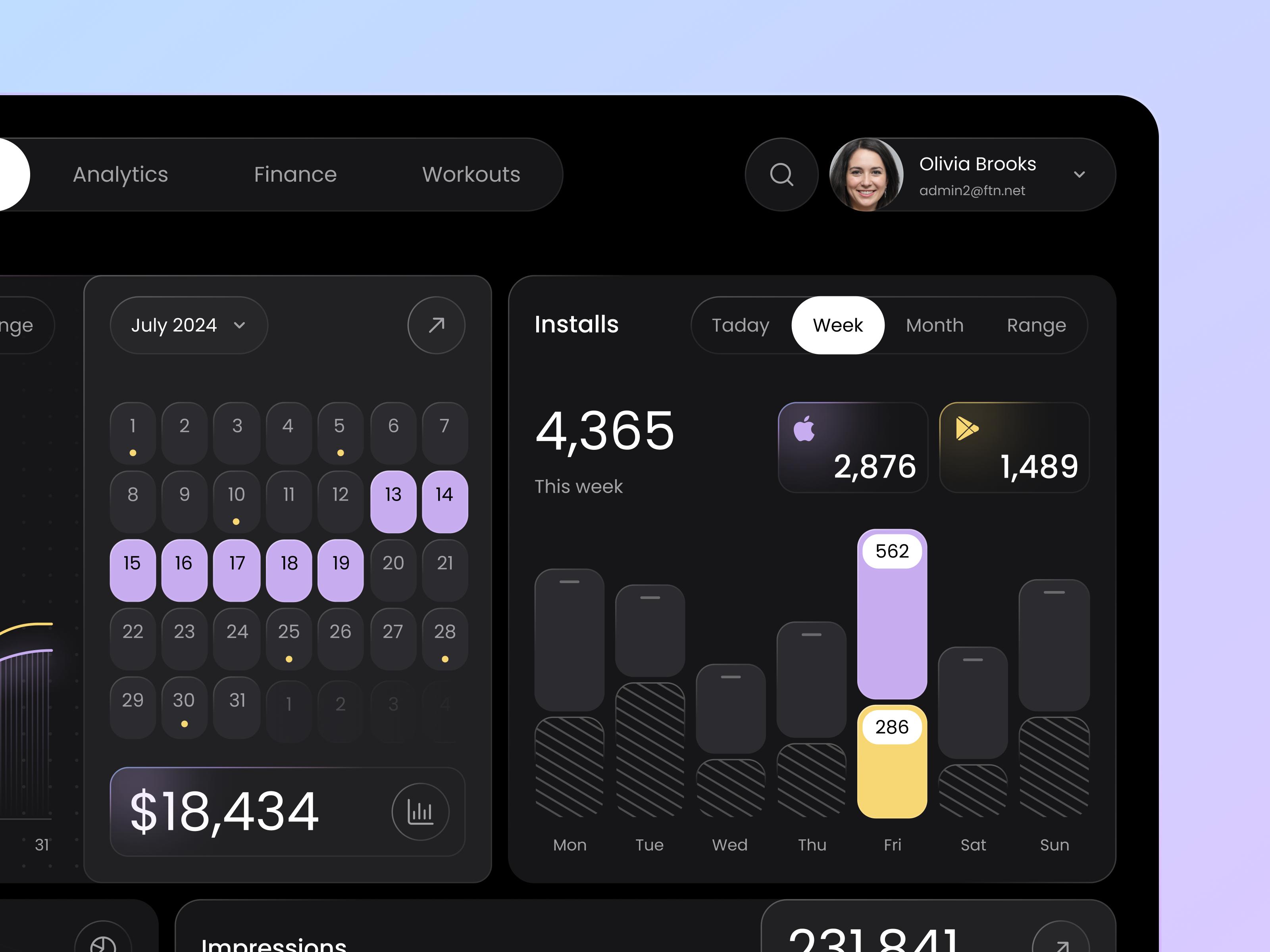 Example of UX/UI Design