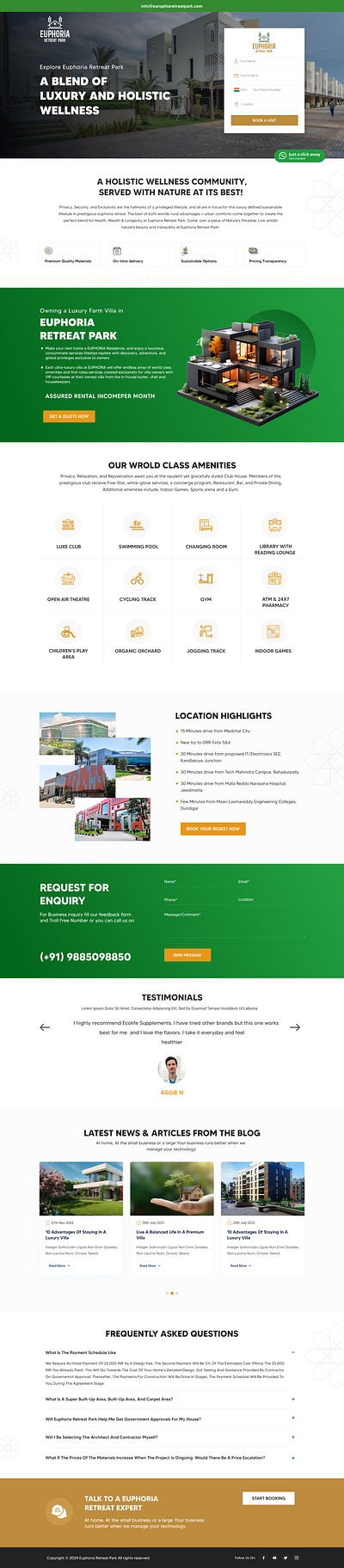 Real Estate Landing Page Design branding graphic design interaction design logo ui ui design user interface ux design