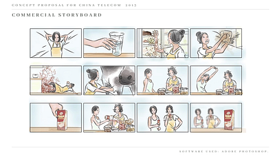 Commercial Storyboard 2012-2013 graphic design