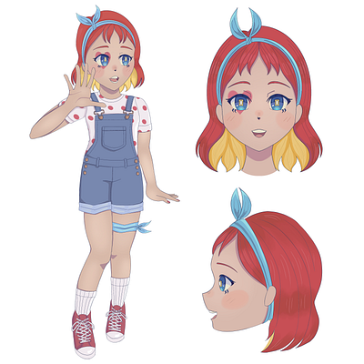 Character Design anime character design illustration