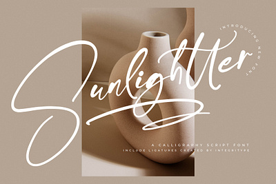 Sunlightter - Calligraphy Script Font style