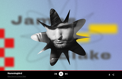 Artist Visualizer blur fun gradient james blake music music streaming ui visual design