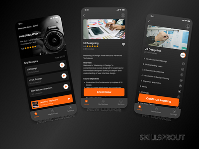 SkillSprout - Your Self-Learning Companion ui