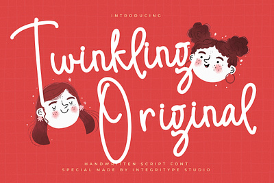 Twinkling Original - Cute Handwritten Font style