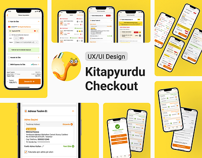 UX/UI Design: Kitapyurdu Checkout app design checkout design mobiles ui ui design ux ux design