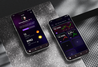 Crypto Wallet Mobile iOS App ui