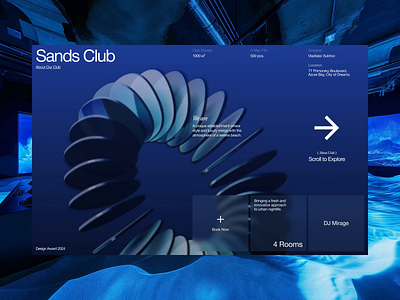 Sands Club / New Concept 3d animation branding club crypto grid homepage landing metaverse minimal productdesign spline ui ux web web3 webdesign website