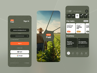 Agrotech Mobile App Design agriculture agro technology agronomy agrotech android app b2b crm cultivation erp farm app farm mobile app farmer app field manager ios app mobile app mobile app design monitoring app saas smart farm ui ux