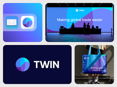 TWIN - Logo Concept 1 app blockchain brand brand identity branding crypto finance futuristic globe identity logo logodesign mark symbol tech technology timeless twin web3