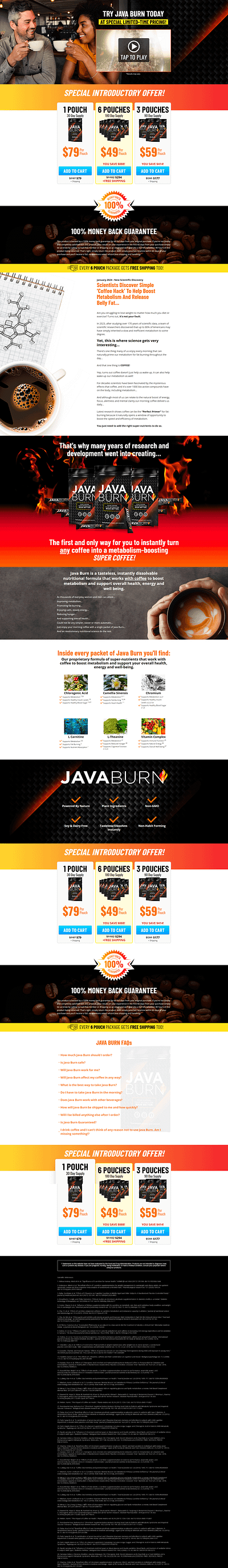 JavaBurn - Built On Funnelish design designing funnel funnel funnelbuilder funnelish java burn javaburn offer page product page sales funnel sales page