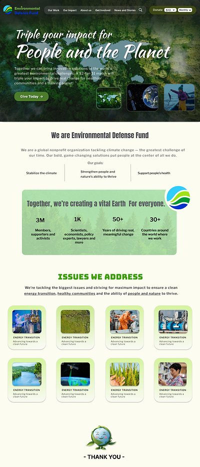 Re-Design of environmental Defence fund website