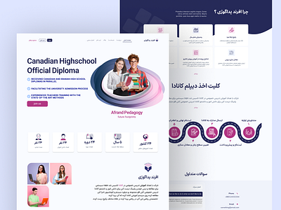 School Website Landing Page school landing school website ui ui design ux ux design