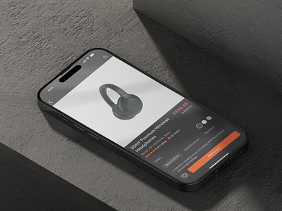 E-commerce App | Mobile Gadgets Store | Product Page daily ui dark mode e commerce gadgets store headphones mobile design online shop product description product page ui ui trends ux