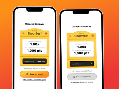 Booster - UI exploration boost booster branding cta malaysian points ui uiux
