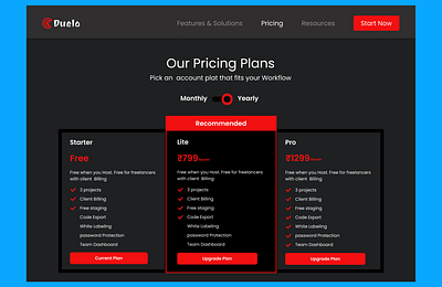 💰 Pricing Page Design for Website pricing page pricing page for desktop ui ui design ux ux design