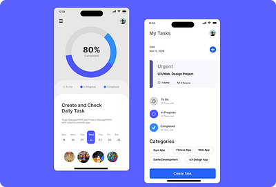 📝 To-Do App with Progress Tracking graphic. design mobile design ui ui design ux design