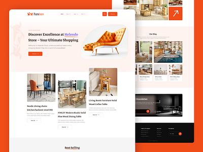 Industrial & Product Design Portfolio e commerce website figma furniture furniture store home decor interior design sofa ui visual identity