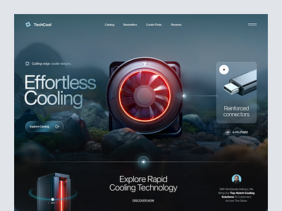 Website for an Electronics Brand design interface product service startup ui ux web website