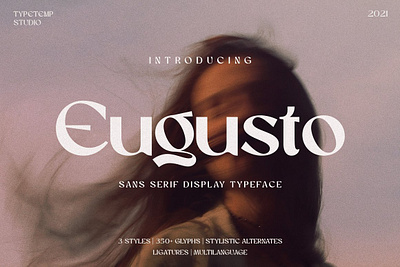 Eugusto Display Typeface blog bold bold font classy clean display modern font font family instagram kinfolk logotype lovely font luxury luxury font minimal font minimalist sans serif font sans serif fonts simple wedding font