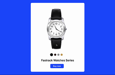 ⏱️ Fastrack Watches "Buy Now" Page with Smooth Sliding Animation animation interaction design smooth animation ui ux design