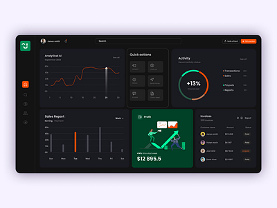 Dashboard UI design🖌️ graphic design ui