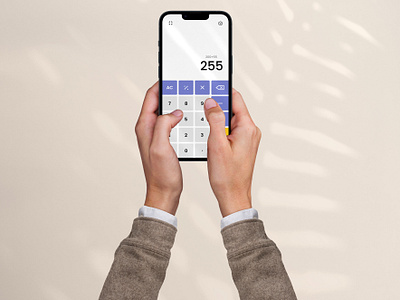 Minimalist Calculator UI Design calculator mobilecalculator ui