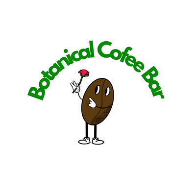 Botanical Coffee Bar bar botanical character coffee cool draw feedback flower fun gimp green logo logo design red