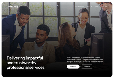 Mofesi - Hero Section design ui ui design ux ux design