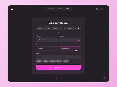 Sign Up Create An Account Page create an account interface log in register sign up ui ux web design