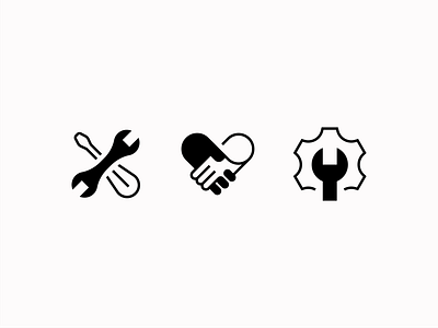 Odido Iconography branding handshake heart heart icon icon icon collection icon design icon designer icon set iconography icons illustration illustrator line icon love love handshake settings icon shaking hands tool icon vector