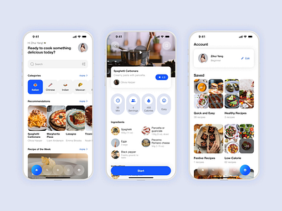 #DailyUI: Day 40 - Recipe animation app branding dailyui day 40recipe design figma food food order illustration mobile prototyping recipe step tutorial ui ui design ux ux design web