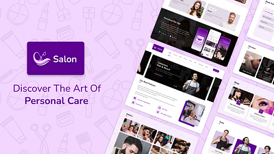 Salon Website Design: Unfold Our Innovative Landing Page design designinspiration salon salonlandingpage salononlinebooking salonservices salonwebsite ui uidesign uiux userinterfacedesign webdesign