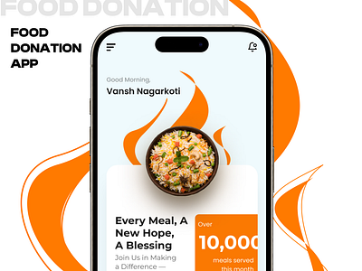 Food Donation App animation branding graphic design interface logo motion graphics ui ui design ux design