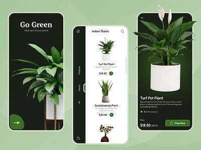 Go Green - E-commerce App appdesign ecoapp ecofriendly ecomarket ecommerce ecoshop environment gogreen green greendesign greentech greenui greenux plant shop app sustainability sustainable sustainableui ui ux