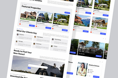 Skyline Estates - Real Estate Landing Page agency agent apartment application apps buy design house investment landing page layout property real estate rent sale ui ux website