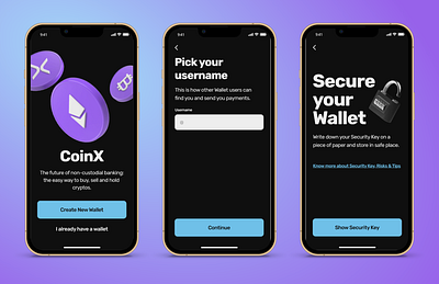 Crypto Onboarding Design Proposal crypto mobile onboarding ui ux