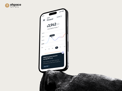 Finaco Finance App 2024 3d animation app branding design finance fintech graphic design illustration ios app landing page logo minimal mobile motion graphics ofspace ui ux vector website