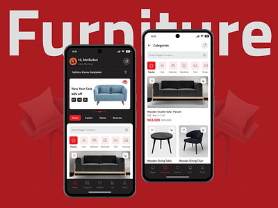 Furniture Mobile App business figma furniture furniture app furniture mobile app furniture shop mobile app mobile app design online shopping redesign saas shopping shopping app shopping online ui ui design uiux design ux web app website design