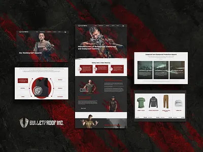 Bulletproof - Website design branding fashiondesign graphic design logo moderndesign productdesign ui uxdesign webdesign