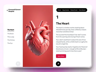 Hospital Website Landing Page Design Animation animation design designer product design product designer ui ui design ui designer uidesigner uiux uiux design user experience user experience design user interface user interface design ux ux design ux designer uxdesigner web design