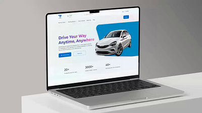 Rent a car Website Presentation animation design motion graphics rent a car startups ui ui design ux web web design website